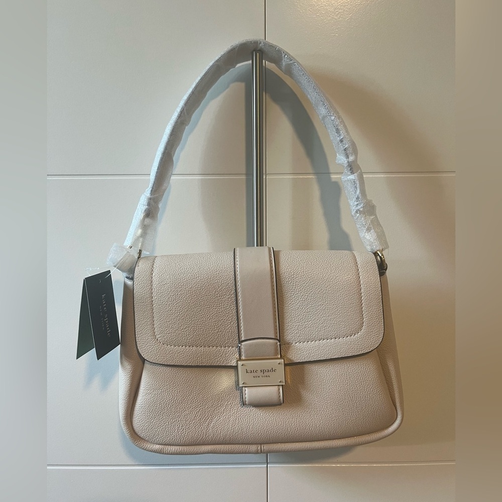 NWT Kate Spade Nouveau Pebbled Leather Flap Bag - Picture 3 of 16
